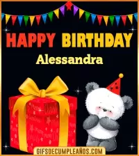 GIF Happy Birthday Alessandra